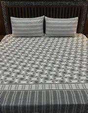 3 Pieces Pure cotton Bedsheet