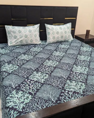 3 Pieces Pure cotton Bedsheet