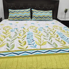 3 Pieces Pure cotton Bedsheet