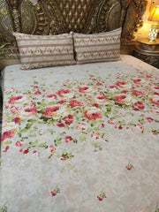 3 Pieces Pure cotton Bedsheet