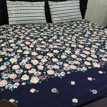 3 Pieces Pure cotton Bedsheet