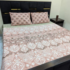 3 Pieces Pure cotton Bedsheet