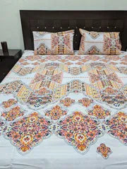 3 Pieces Pure cotton Bedsheet