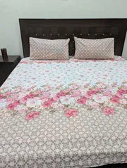 3 Pieces Pure cotton Bedsheet