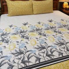 3 Pieces Pure cotton Bedsheet