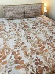 3 Pieces Pure cotton Bedsheet