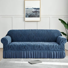 ZIGZAG VELVET JERSEY SOFA COVER