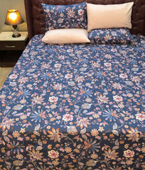 5 Pieces Pure Cotton Bedsheet