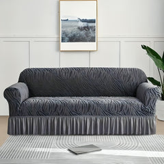 ZIGZAG VELVET JERSEY SOFA COVER