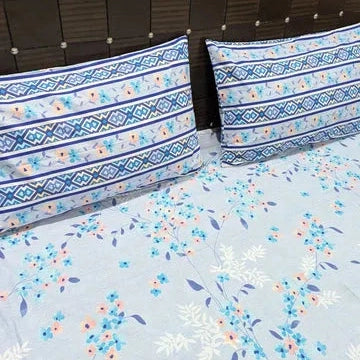 3 Pieces Pure cotton Bedsheet