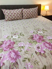 3 Pieces Pure cotton Bedsheet