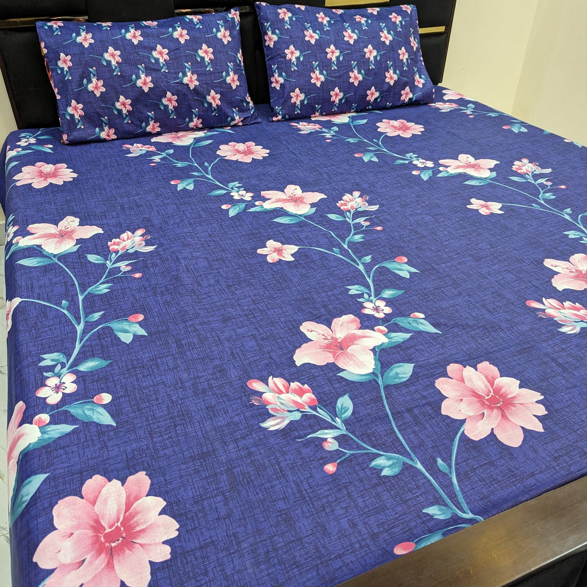 3 Pieces Pure cotton Bedsheet